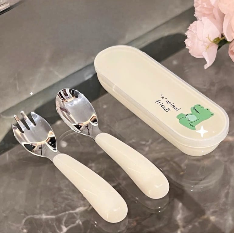 Set  Thìa dĩa inox 304 cho bé