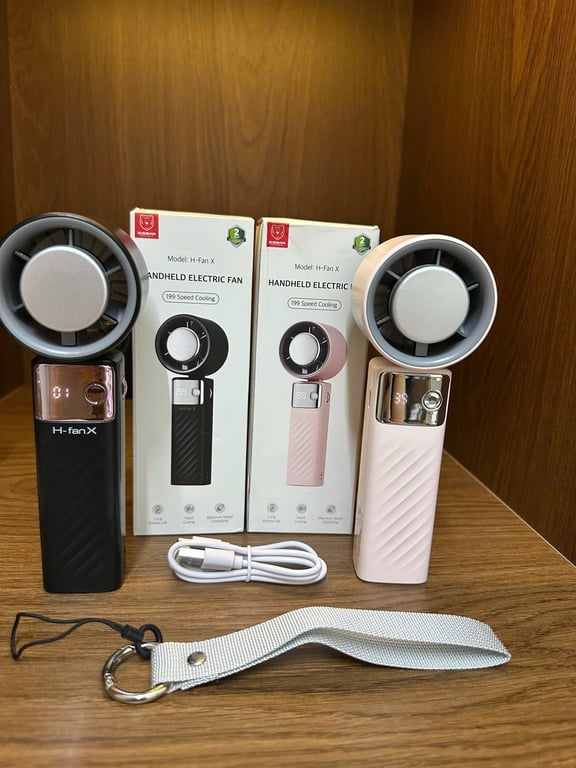 Quạt cầm tay tích điện H-Fanx Eisbar Germany – 199 tốc độ gió