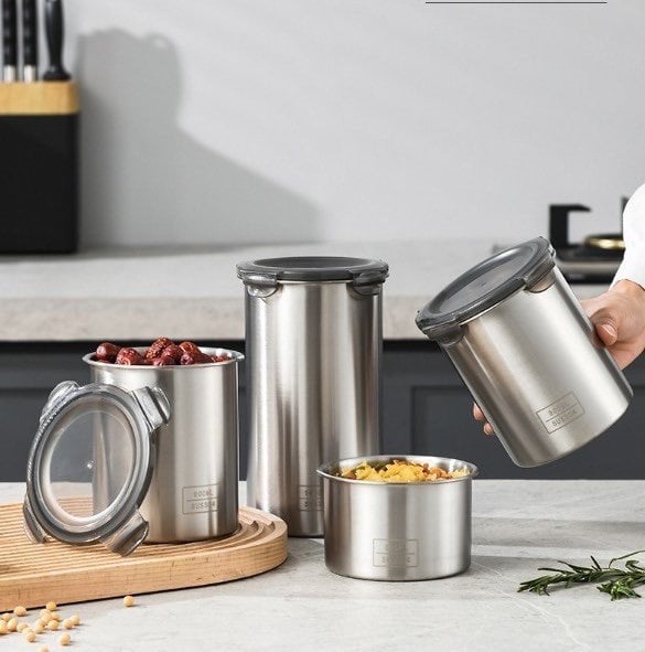 NC06 - Set 3 hộp Inox 304 đựng thực phẩm (500ml+900ml+1400ml)