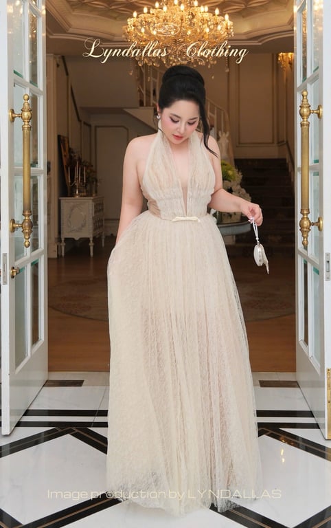 Đầm cổ v khoét ngực Bigsize