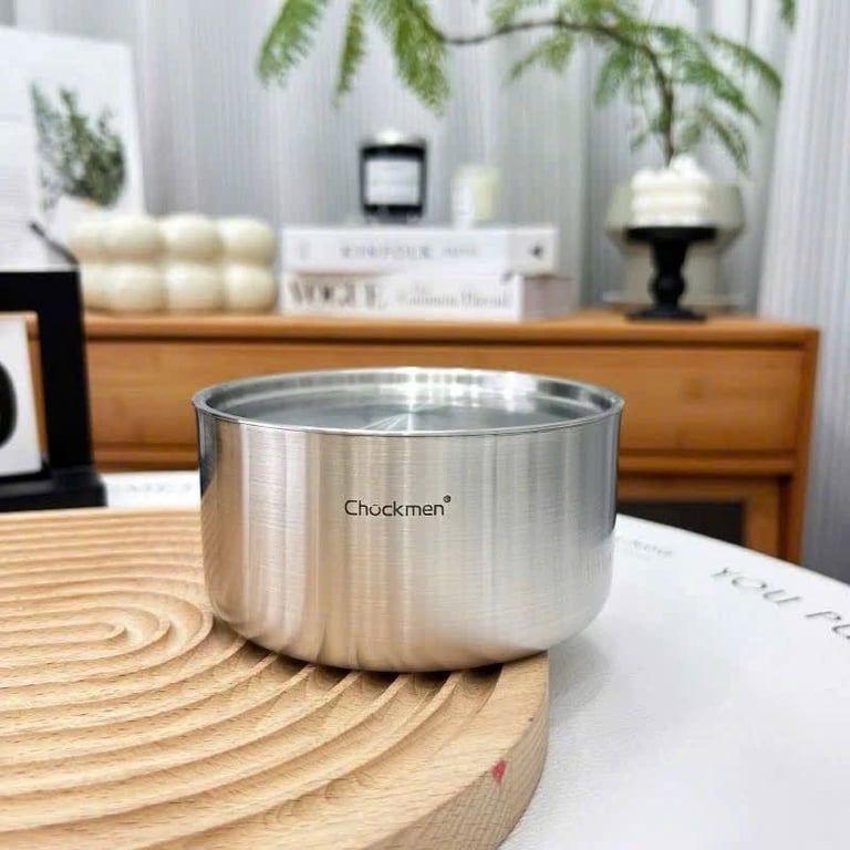 Âu có nắp inox nhà Chockmen size 12cm, 14cm