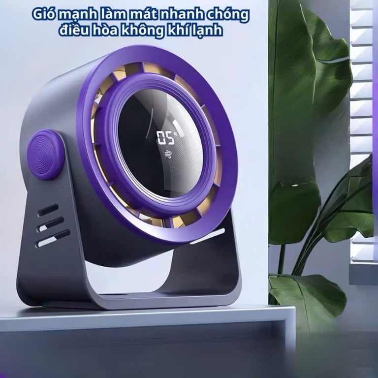 QUẠT ĐỂ BÀN TÍCH ĐIỆN KHÔNG DÂY