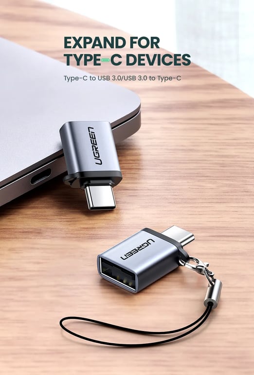 Đầu nối USB Type-C sang USB 3.0 màu đen Ugreen ( 50283)