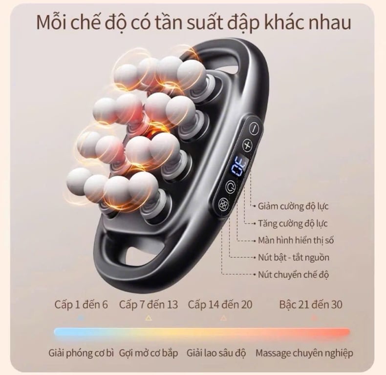 MÁY MASSAGE 16 ĐẦU – CÔNG NGHỆ MỚI NHẤT