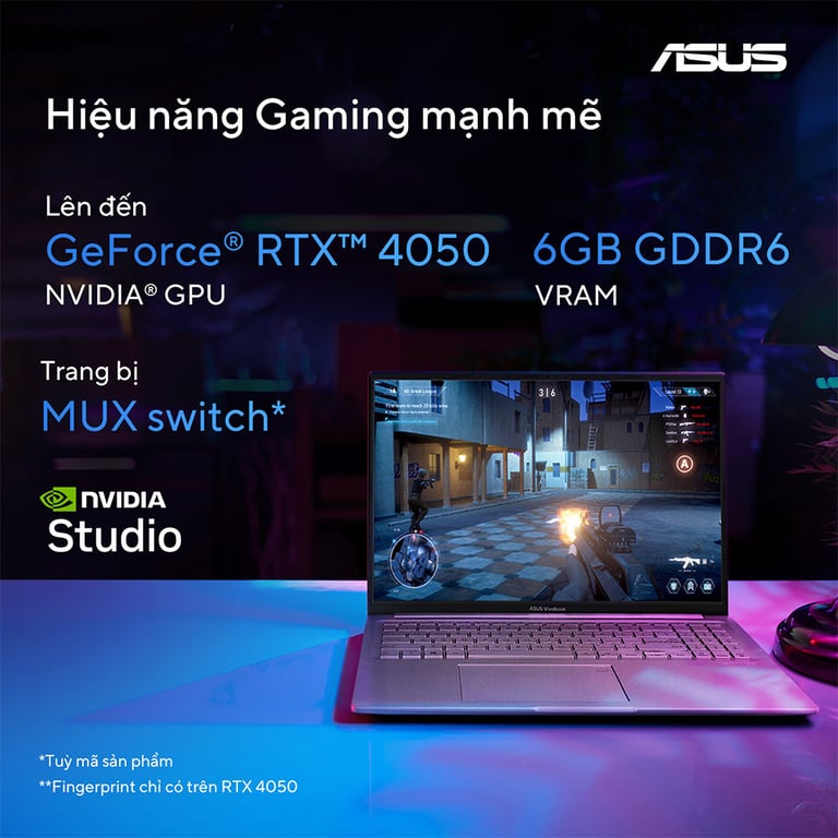 Laptop Gaming ASUS Vivobook 16X K3605ZC-RP564W (i5-12500H/ RTX 3050 4GB/ RAM 16GB DDR4/ SSD 512GB/ 16 Inch IPS WUXGA 144Hz/ Win 11)