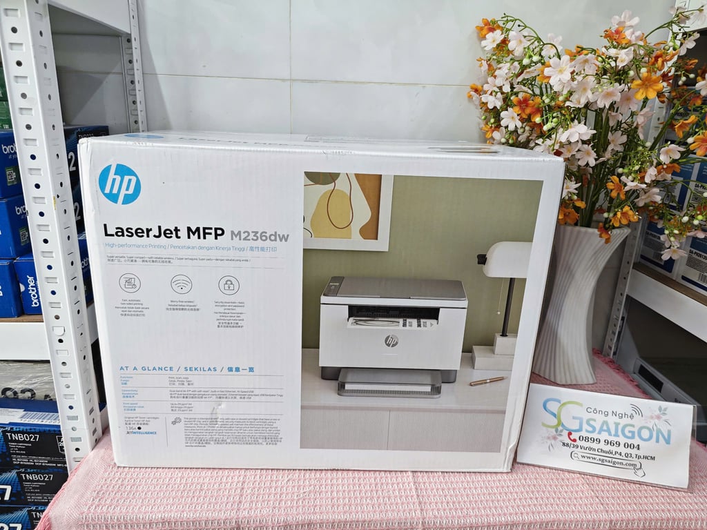 Máy In Đa Năng Trắng Đen HP Laserjet MFP M236DW (9YF95A) - Hàng Chính Hãng