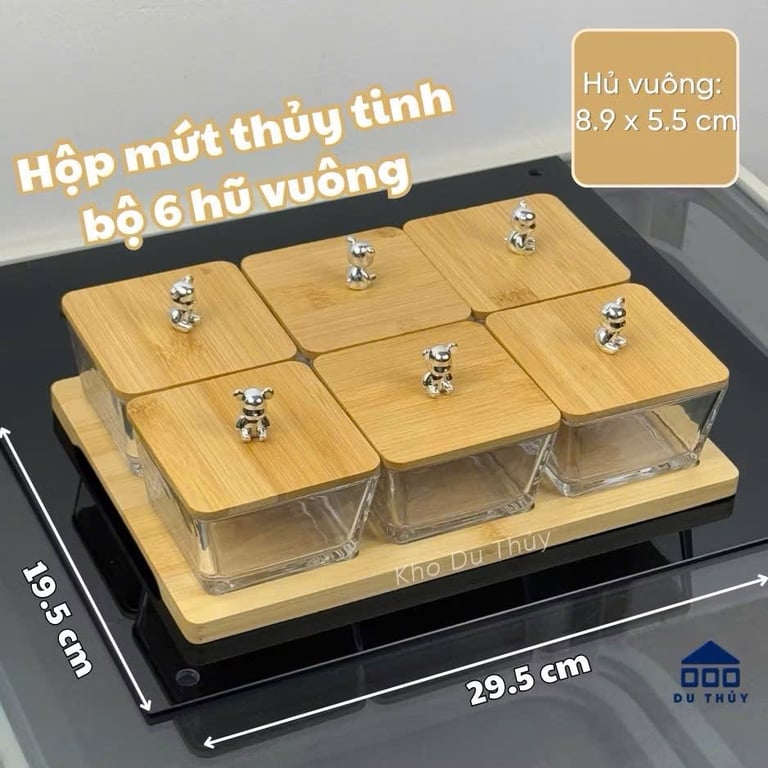 Khay mứt 6 hũ