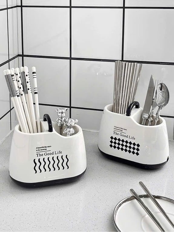 ỐNG ĐỰNG MUỖNG ĐŨA 2 NGĂN