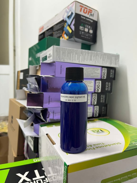 Mực Dầu Pigment Màu Xanh 100ml