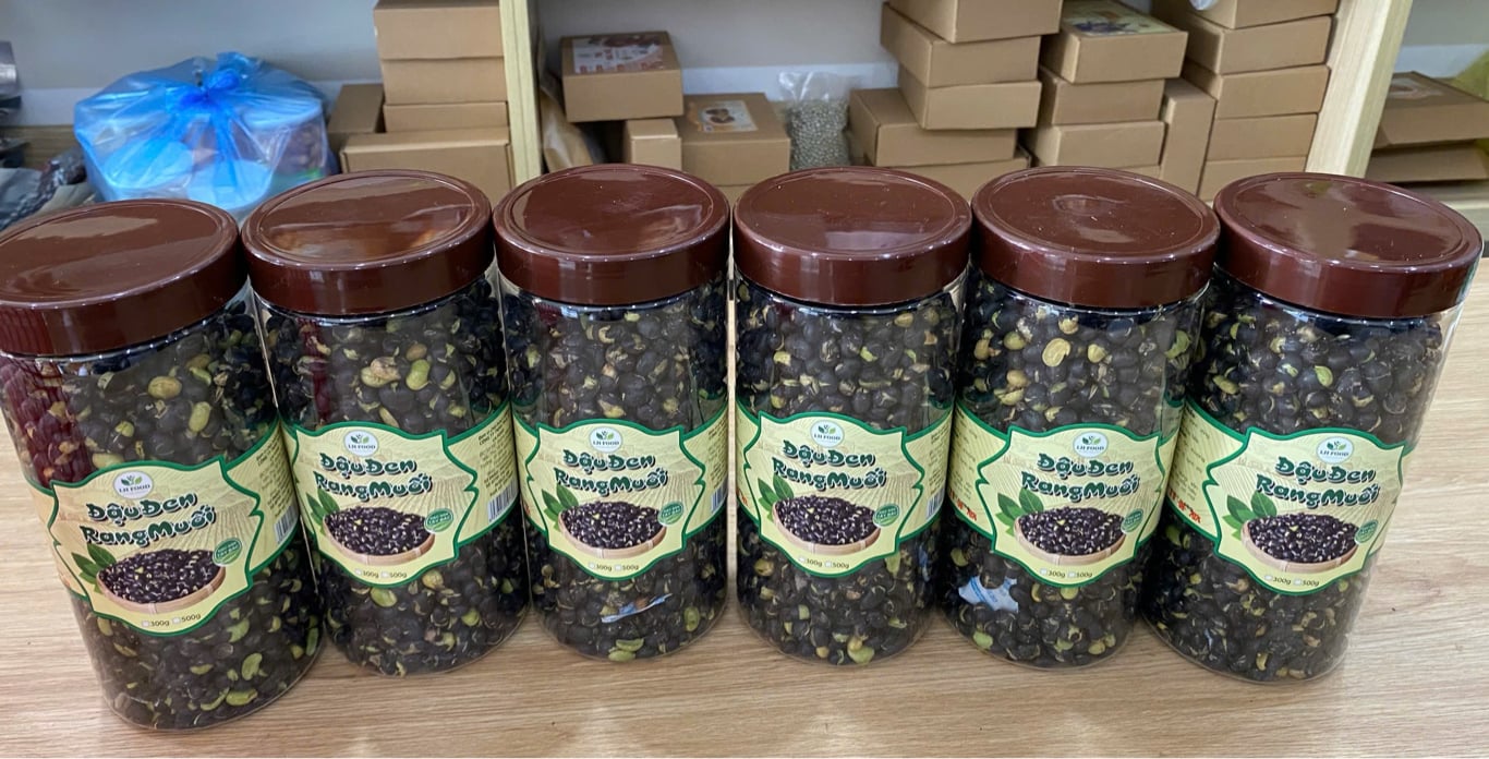 ĐẬU ĐEN RANG MUỐI hộp 400gr