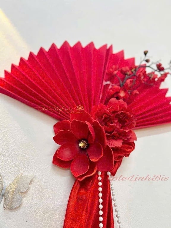 Sét decor vải nhung, chữ TẾT ALU cứng, trang trí nhà cửa .