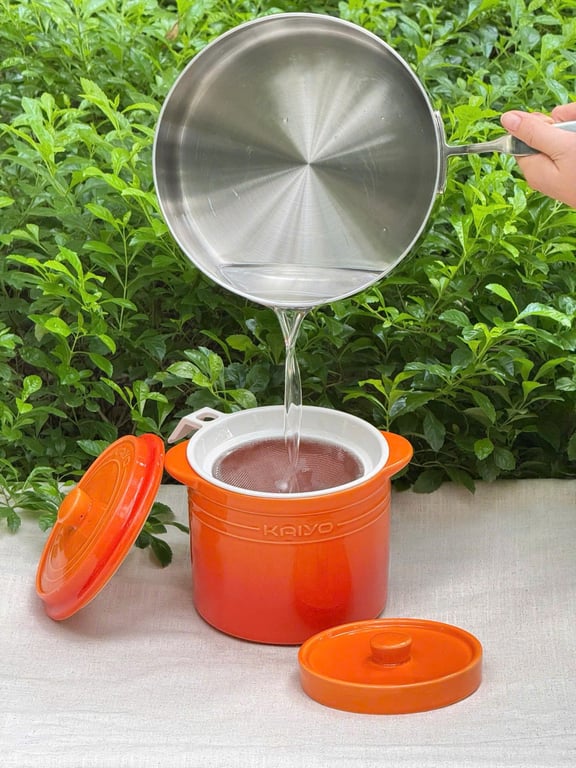 Hũ gốm muối dưa cà, đựng mỡ lợn cầu vồng Kaiyo