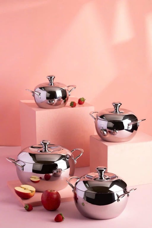 Nồi inox Fivestar 3 lớp inox 304 dáng quả táo 🍎 đun từ.