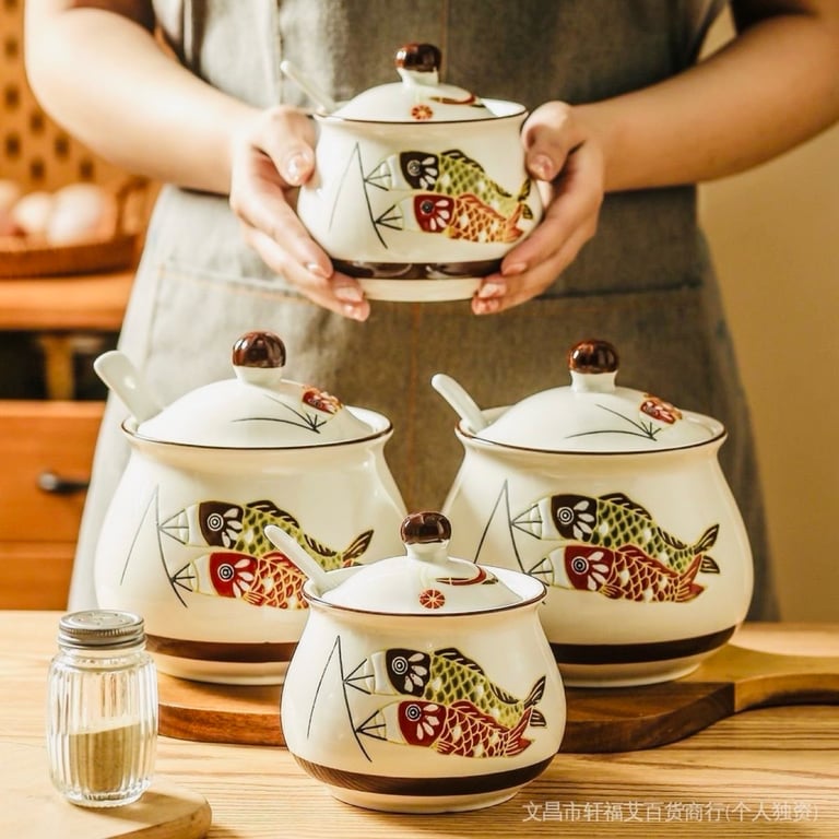 Liễn đựng mỡ 1.2 lít