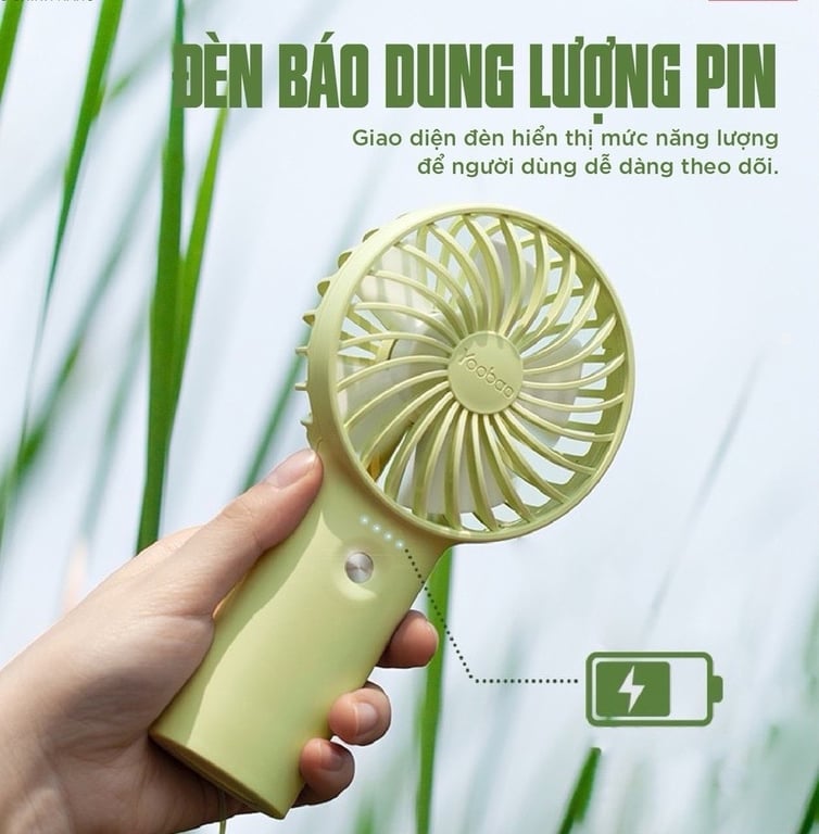 quạt Yoobao F3 3000mAh