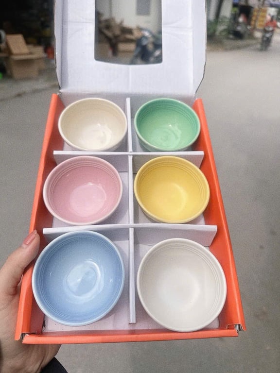 SET 6 BÁT CHẤM CẦU VỒNG LE CREUSET