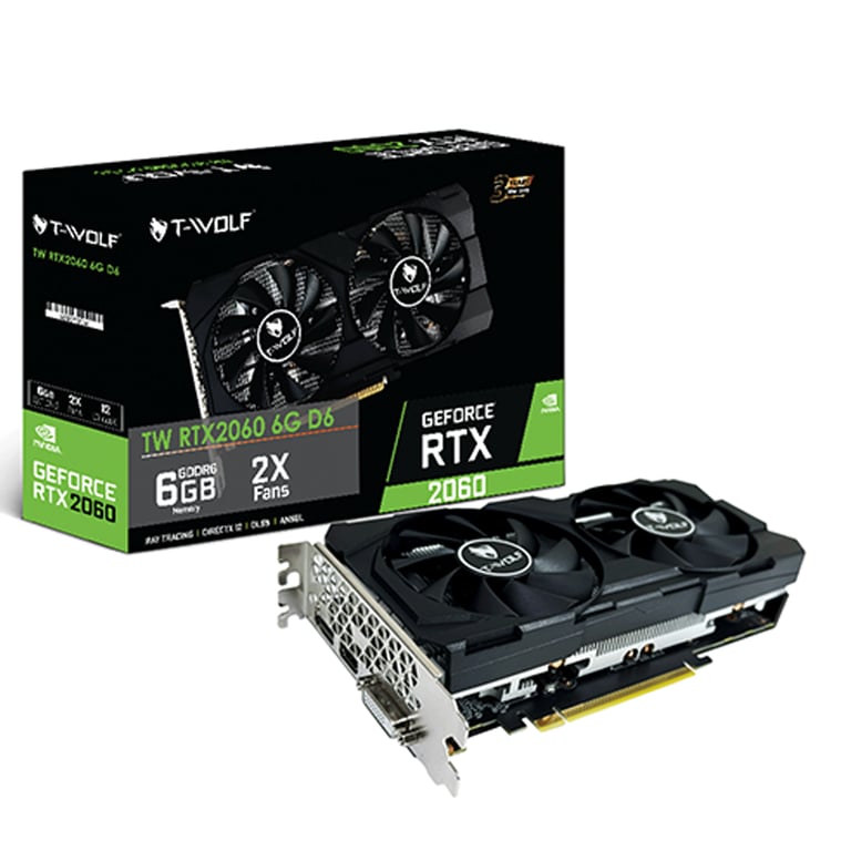 Card Đồ Họa VGA T-WOLF RTX 2060 6GB GDDR6