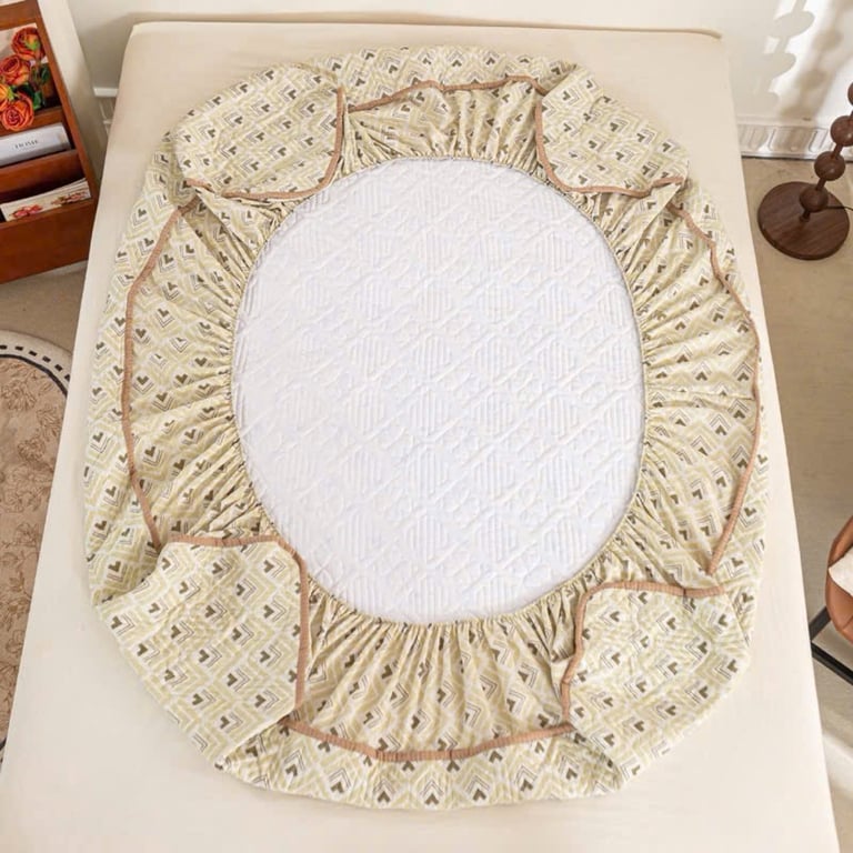 Bộ chăn ga trần full 5 món hoa nhí