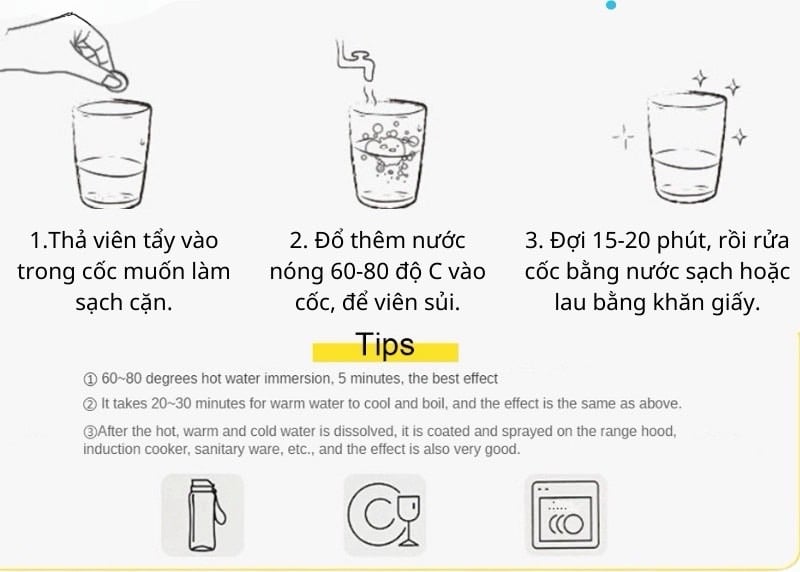💥VIÊN SỦI OXY TẨY RỬA ĐA NĂNG