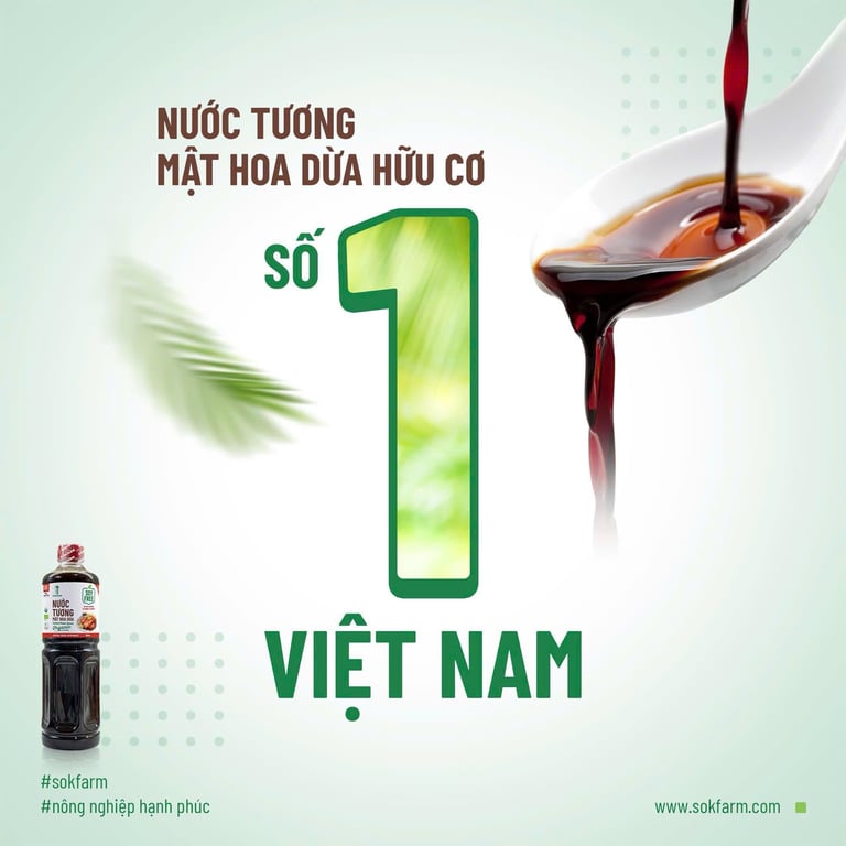NƯỚC TƯƠNG MẬT HOA DỪA HỮU CƠ SOKFARM