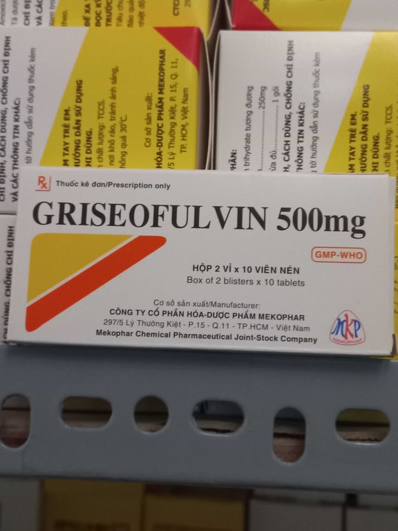 Griseofulvin 500 meko h/20v