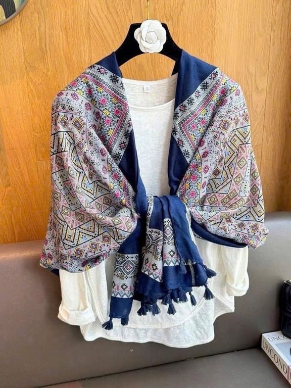 Khăn choàng đi  biển Aishang cao cấp