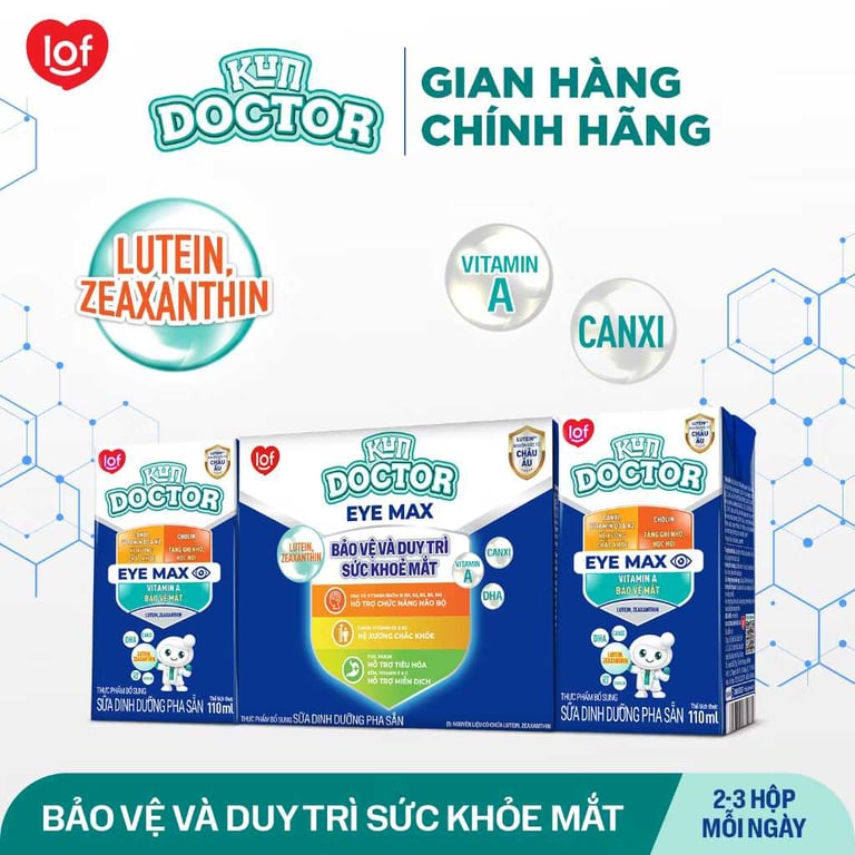 Sữa dinh dưỡng pha sẵn Kun Doctor - 110ml