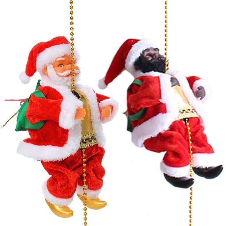 Ông già Noel 25cm siêu dễ thương đang leo dây