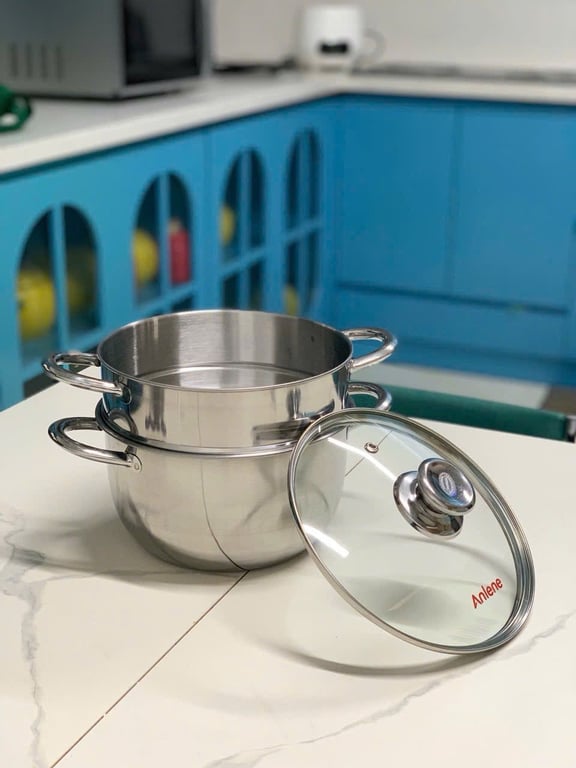 Xửng hấp 2 tầng 20cm liền khối