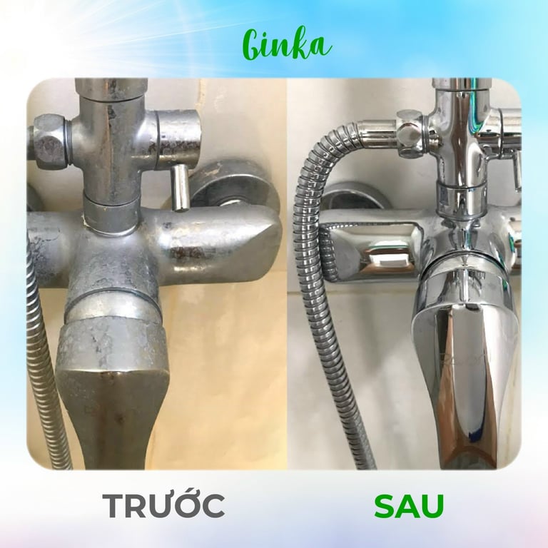Tẩy đa năng cao cấp GINKA - Tẩy cặn canxi, tẩy dầu mỡ