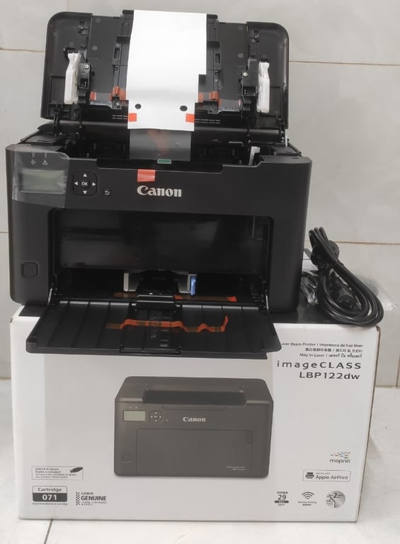 Máy In Laser Trắng Đen Đơn Năng Canon LBP 122DW (In đảo mặt/ A4/ A5/ USB/ LAN/ WIFI)(BH 24T)