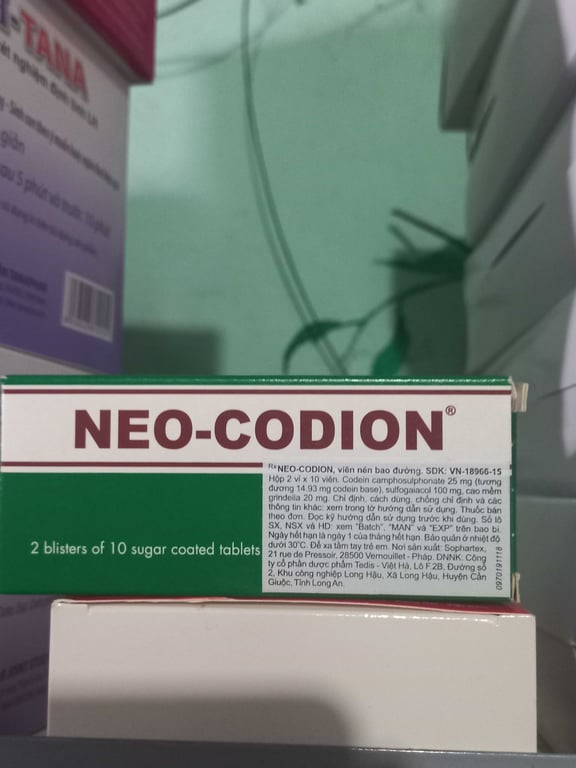 Neocodion h/ 20 viên tốt