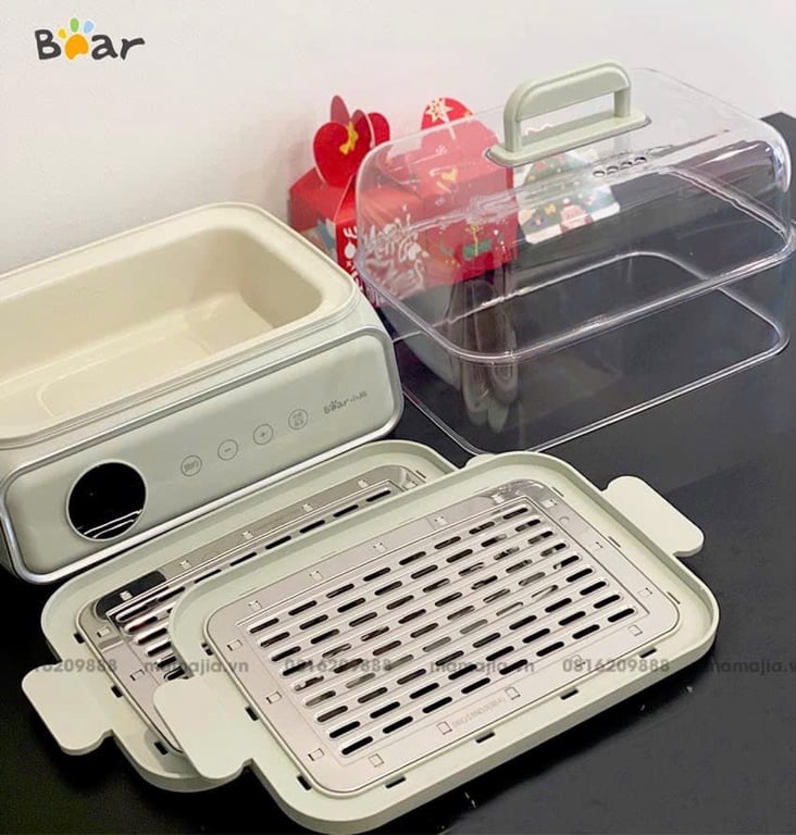 NỒI HẤP ĐIỆN ĐA NĂNG 2 TẦNG 15.5L BEAR DZG-P20W6