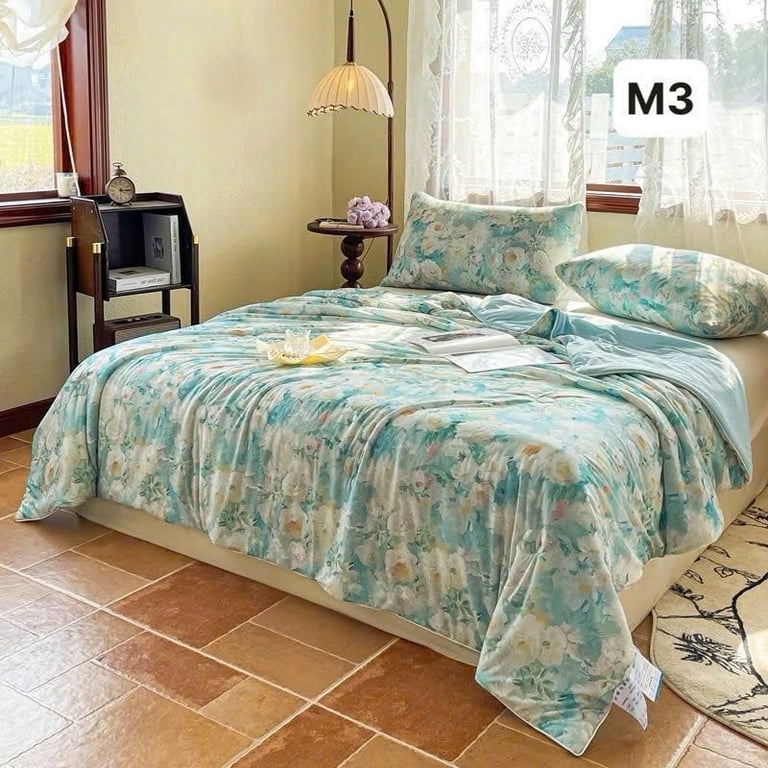 Chăn lạnh Nhật Bản mẫu hoa - GHA320 2mx2m3