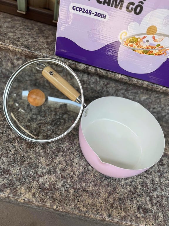 Quánh đúc tay gỗ 20cm Green cook - hkm Nutifood