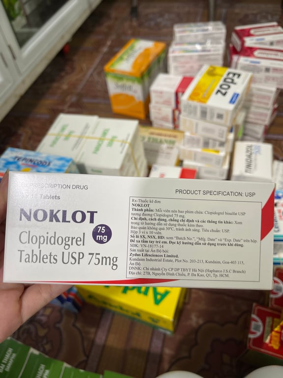 Clopidogrel 75mg h/30v noklot