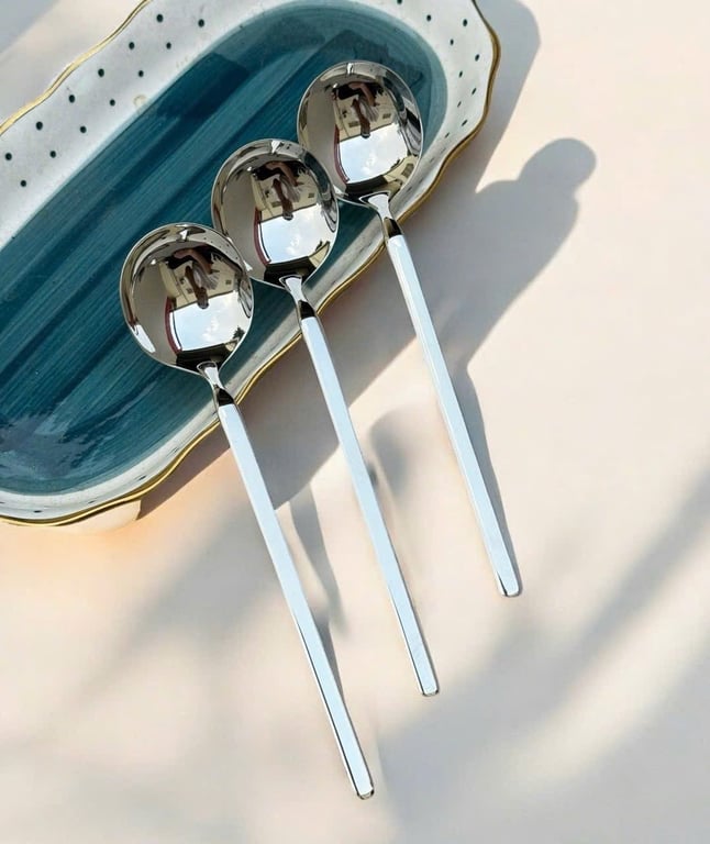 Bộ thìa dĩa hoa quả inox 304 La Cuisine - đủ size