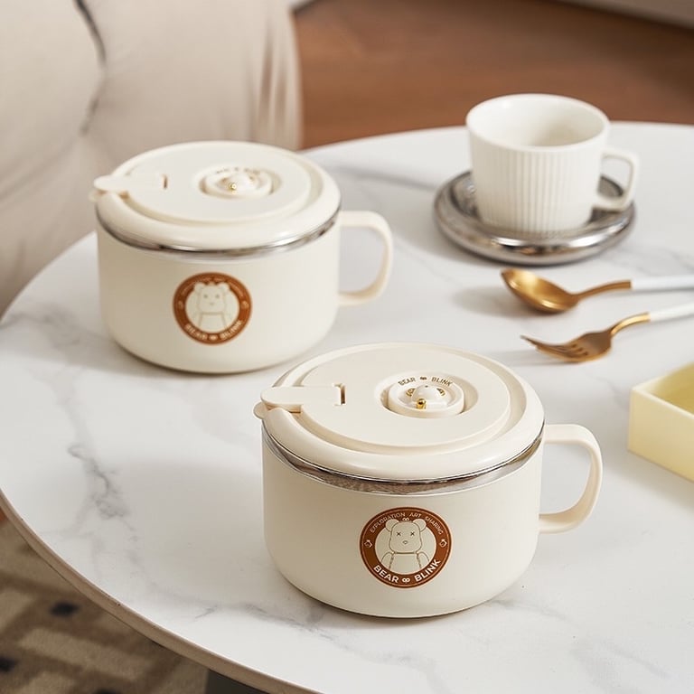 CỐC ĂN MÌ 304 BẰNG INOX CAO CẤP TÔNG MÀU