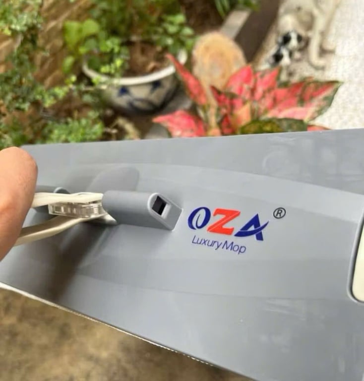 BỘ LAU NHÀ OZA 2 NGĂN TỰ VẮT – MÃ OZA108 (KÈM 2 BÔNG LAU)