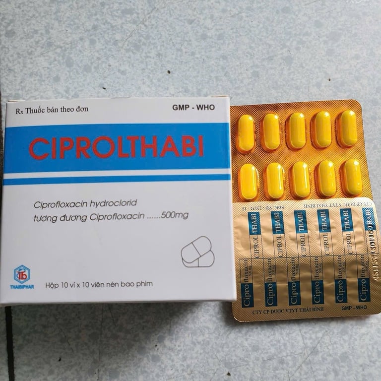 Cipro 500mg thái bình h/100v nén