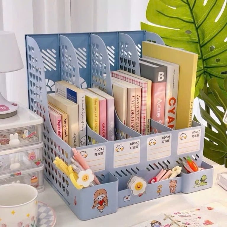 KỆ ĐỰNG TÀI LIỆU VĂN PHÒNG A4 – 4 NGĂN SIÊU TIỆN, SIÊU XINH