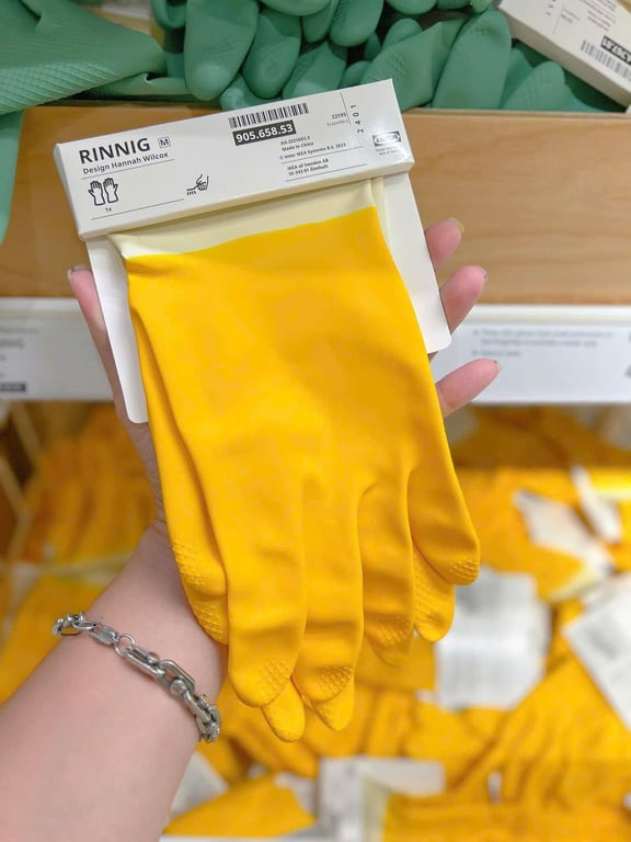 GĂNG TAY CAO SU TỰ NHIÊN RINNIG IKEA