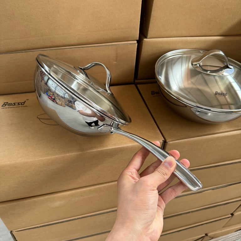 Chảo xào sâu lòng Bossd size 20cm BSD649, size 24cm BSD650