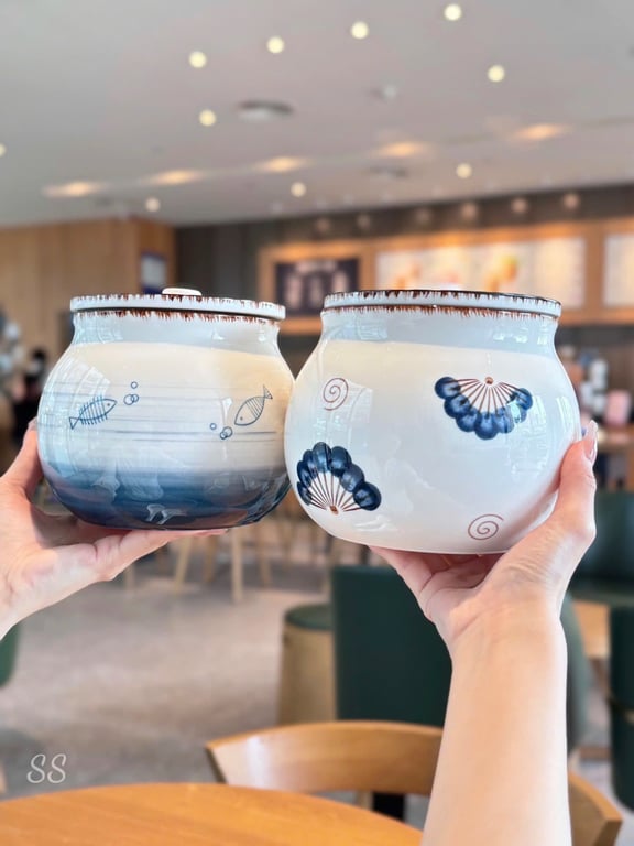 Hũ sứ đựng mỡ - đựng gia vị 1200ml