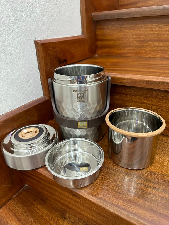 🇩🇪🇩🇪Cặp lồng zwilling inox 304 dung tích 1,4L hàng Đức - made in Germany