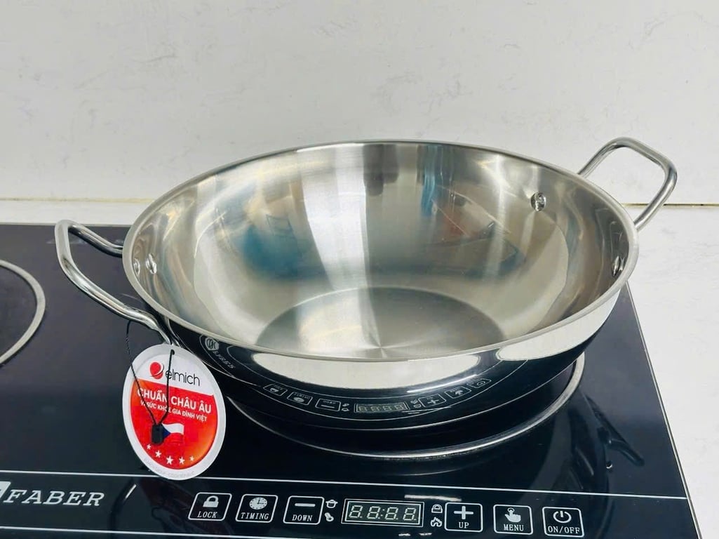 EL2850 - Chảo xào inox Elmich, size 32cm
