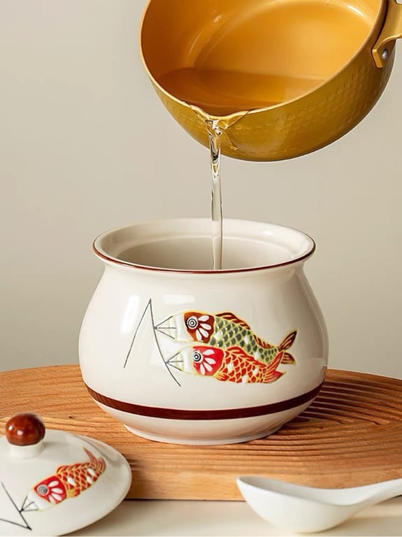 Liễn đựng mỡ 1.2 lít