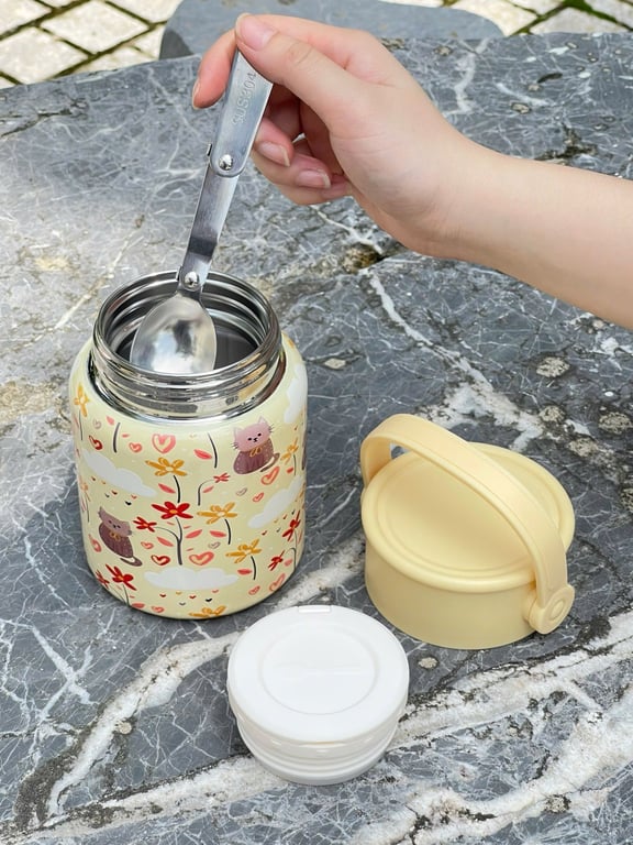 🍯 Bình Ủ Cháo Inox 316 – 500ml