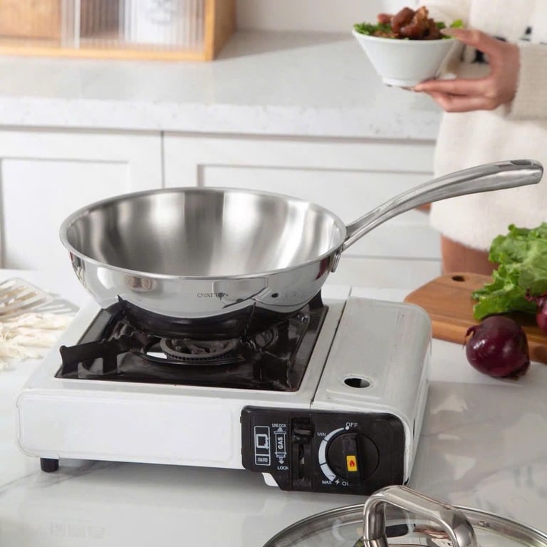 Chảo xào sâu lòng nắp kính Oyatton 24cm - OYT178