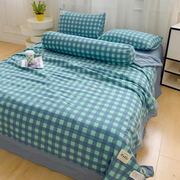 Set 5 món cotton đũi chăn trần